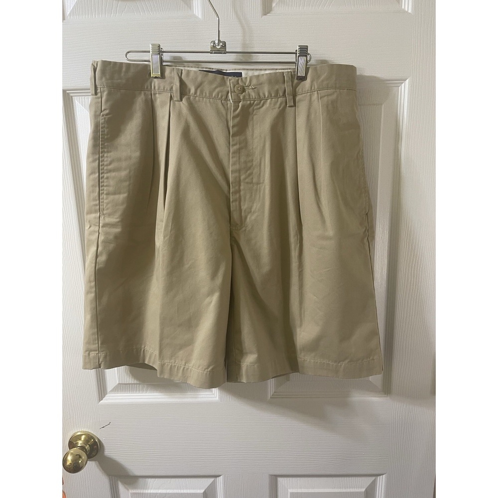 Ralph Lauren Polo Golf Shorts Mens 36 Beige Khaki Fairway Chino‎ Pleated Front
